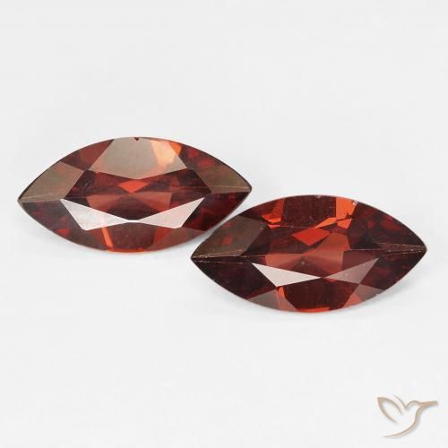 2.00ctw Natural Vermelho Escarlate Profundo Granada Piropo, Marquesa, VVS-VS