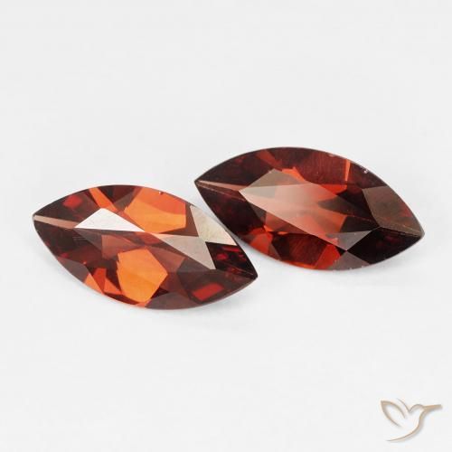 Pedras preciosas de Granada Piropo Vermelho Escarlate Profundo natural de 2.00 ct, Marquesa, VVS-VS