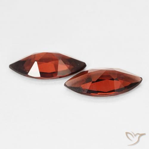 Pedras preciosas de Granada Piropo Vermelho Escarlate Profundo natural de 2.00 ct, Marquesa, VVS-VS