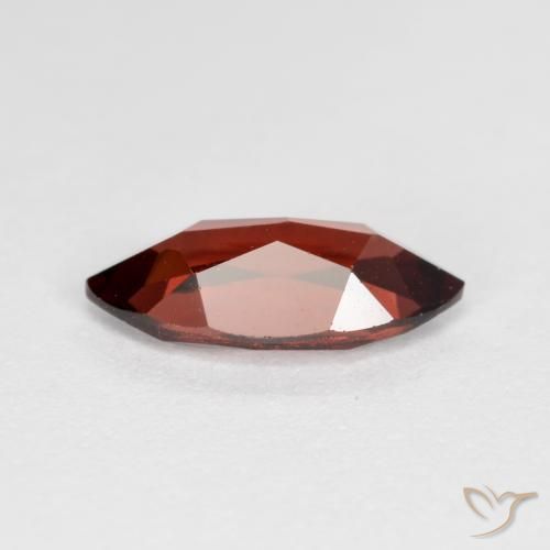 Granada Piropo Vermelho escuro Natural 1.22ct, Marquesa, VVS-VS