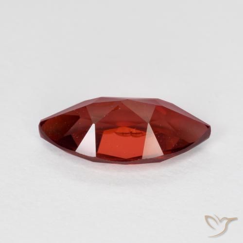 Granada Piropo Vermelho escuro Natural 1.32ct, Marquesa, VVS-VS