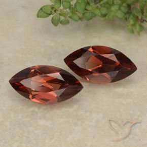 Pedras preciosas de Granada Piropo Vermelho escuro natural de 2.41 ct, Marquesa, VVS-VS