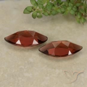 Pedras preciosas de Granada Piropo Vermelho escuro natural de 2.41 ct, Marquesa, VVS-VS