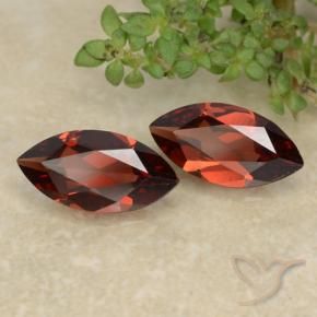 Pedras preciosas de Granada Piropo Vermelho escuro natural de 2.30 ct, Marquesa, VVS-VS