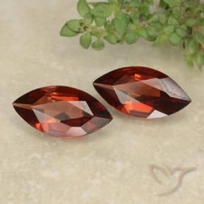 Pedras preciosas de Granada Piropo Vermelho escuro natural de 1.71 ct, Marquesa, VVS-VS