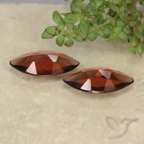 Pedras preciosas de Granada Piropo Vermelho escuro natural de 1.71 ct, Marquesa, VVS-VS