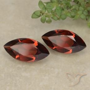 Pedras preciosas de Granada Piropo Vermelho Sangue Profundo natural de 2.32 ct, Marquesa, VVS-VS