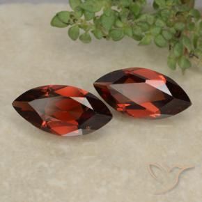 Pedras preciosas de Granada Piropo Vermelho Sangue Profundo natural de 2.30 ct, Marquesa, VVS-VS