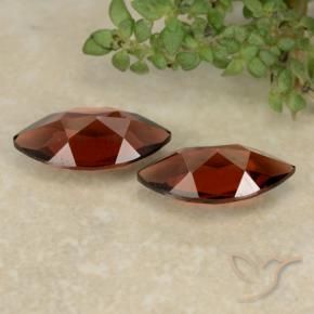 Pedras preciosas de Granada Piropo Vermelho Escarlate Profundo natural de 2.34 ct, Marquesa, VVS-VS