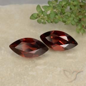 Pedras preciosas de Granada Piropo Vermelho Sangue Profundo natural de 2.56 ct, Marquesa, VVS-VS