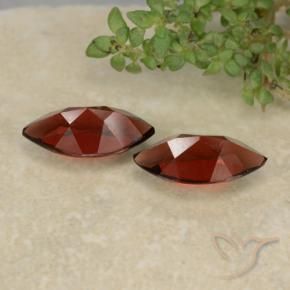 Pedras preciosas de Granada Piropo Vermelho Sangue Profundo natural de 2.56 ct, Marquesa, VVS-VS