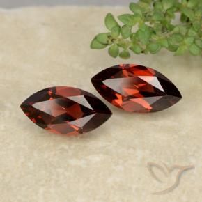 Pedras preciosas de Granada Piropo Vermelho escuro natural de 2.51 ct, Marquesa, VVS-VS