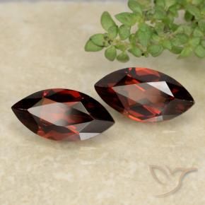 Pedras preciosas de granada piropo vermelho natural de 2,44 ct, marquise, VVS-VS