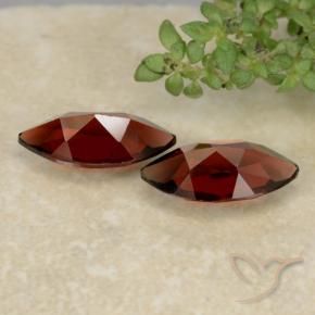Pedras preciosas de granada piropo vermelho natural de 2,44 ct, marquise, VVS-VS