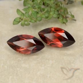 Pedras preciosas de Granada Piropo Vermelho escuro natural de 2.46 ct, Marquesa, VVS-VS