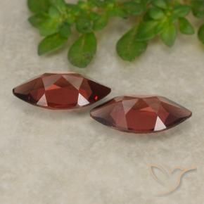 Pedras preciosas de Granada Piropo Vermelho escuro natural de 2.15 ct, Marquesa, VVS-VS