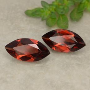 Pedras preciosas de granada piropo vermelho natural de 2,32 ct, marquise, VVS-VS