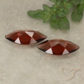 Pedras preciosas de Granada Piropo Vermelho escuro natural de 2.04 ct, Marquesa, VVS-VS