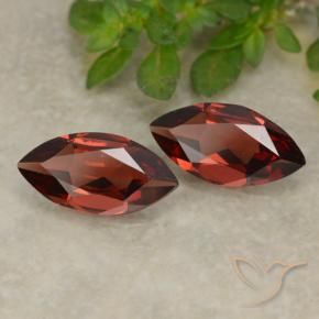 Pedras preciosas de Granada Piropo Vermelho escuro natural de 2.15 ct, Marquesa, VVS-VS