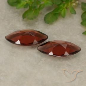 Pedras preciosas de Granada Piropo Vermelho escuro natural de 2.15 ct, Marquesa, VVS-VS