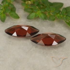 Pedras preciosas de Granada Piropo Vermelho escuro natural de 2.09 ct, Marquesa, VVS-VS