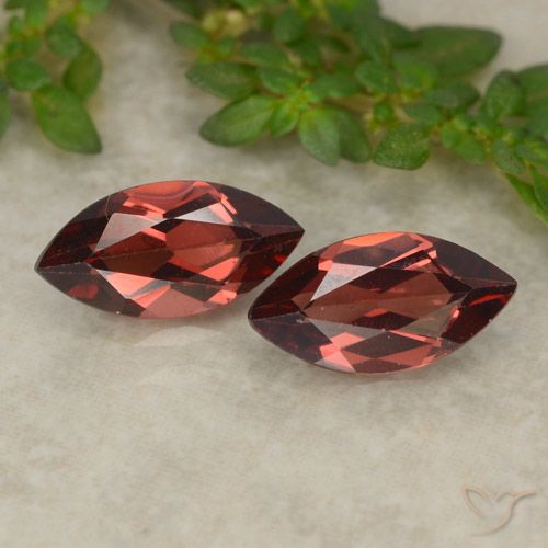 2.38ctw Natural Vermelho Escarlate Profundo Granada Piropo, Marquesa, VVS-VS