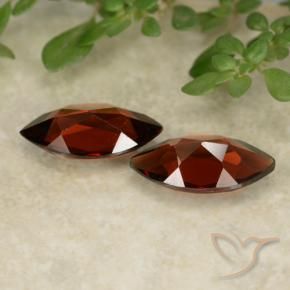 Pedras preciosas de Granada Piropo Vermelho escuro natural de 2.30 ct, Marquesa, VVS-VS