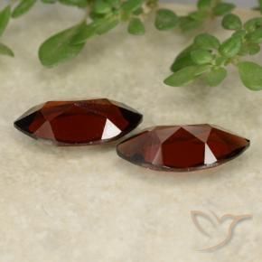 Pedras preciosas de Granada Piropo Vermelho escuro natural de 2.37 ct, Marquesa, VVS-VS