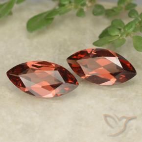 Pedras preciosas de Granada Piropo Vermelho Berry Profundo natural de 2.05 ct, Marquesa, VVS-VS