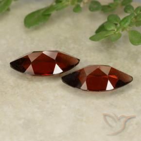 Pedras preciosas de Granada Piropo Sangria Tinto natural de 2.32 ct, Marquesa, VVS-VS