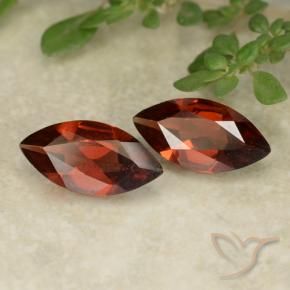 Pedras preciosas de Granada Piropo Vermelho escuro natural de 1.83 ct, Marquesa, VVS-VS