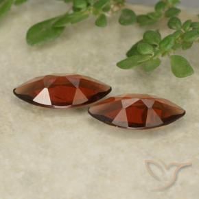 Pedras preciosas de Granada Piropo Vermelho escuro natural de 1.83 ct, Marquesa, VVS-VS