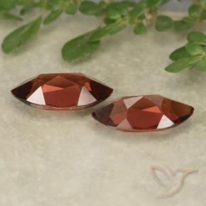 Pedras preciosas de Granada Piropo Vermelho escuro natural de 2.47 ct, Marquesa, VVS-VS