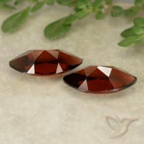 Pedras preciosas de Granada Piropo Vermelho escuro natural de 2.61 ct, Marquesa, VVS-VS