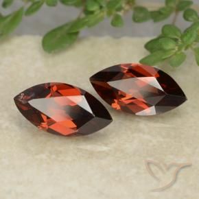 Pedras preciosas de Granada Piropo Vermelho escuro natural de 2.51 ct, Marquesa, VVS-VS