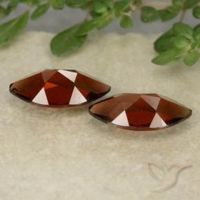 Pedras preciosas de Granada Piropo Vermelho escuro natural de 2.51 ct, Marquesa, VVS-VS