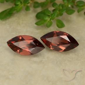 Pedras preciosas de Granada Piropo Vermelho Escarlate Profundo natural de 2.38 ct, Marquesa, VVS-VS