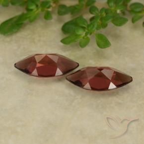 Pedras preciosas de Granada Piropo Vermelho Escarlate Profundo natural de 2.38 ct, Marquesa, VVS-VS