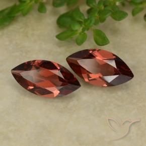 Pedras preciosas de Granada Piropo Vermelho escuro natural de 2.24 ct, Marquesa, VVS-VS