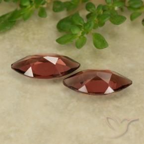 Pedras preciosas de Granada Piropo Vermelho escuro natural de 2.24 ct, Marquesa, VVS-VS
