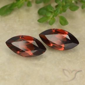 Pedras preciosas de Granada Piropo Vermelho escuro natural de 2.63 ct, Marquesa, VVS-VS