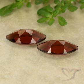Pedras preciosas de Granada Piropo Vermelho escuro natural de 2.63 ct, Marquesa, VVS-VS