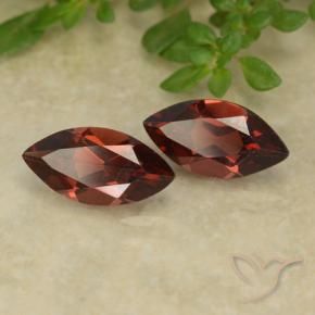 Pedras preciosas de Granada Piropo Vermelho escuro natural de 2.41 ct, Marquesa, VVS-VS