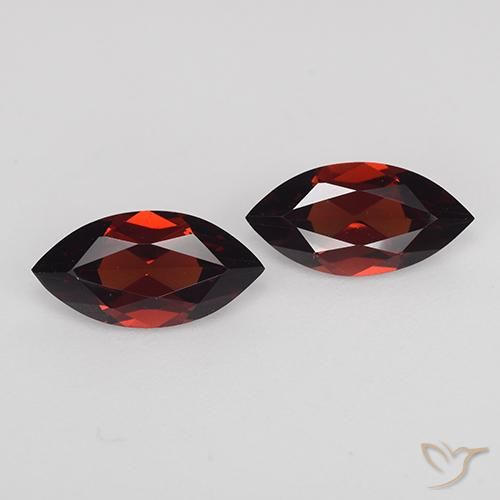 2.31ctw Natural Vermelho escuro Granada Piropo, Marquesa, VVS-VS