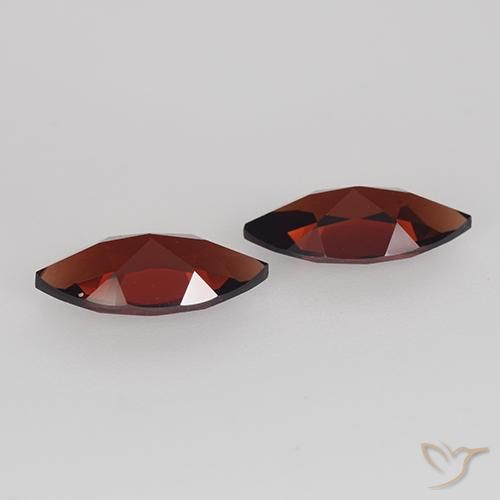Pedras preciosas de Granada Piropo Vermelho escuro natural de 2.31 ct, Marquesa, VVS-VS