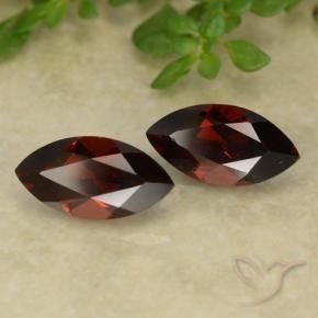 Pedras preciosas de Granada Piropo Vermelho Sangue Profundo natural de 2.83 ct, Marquesa, VVS-VS