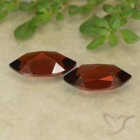 Pedras preciosas de Granada Piropo Vermelho escuro natural de 3.06 ct, Marquesa, VVS-VS