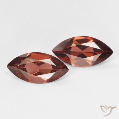 Pedras preciosas de Granada Piropo Sangria Tinto natural de 2.29 ct, Marquesa, VVS-VS