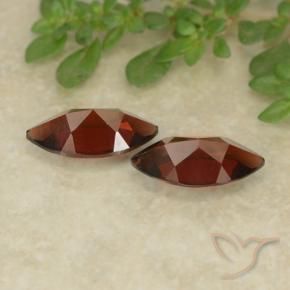 Pedras preciosas de Granada Piropo Vermelho escuro natural de 2.49 ct, Marquesa, VVS-VS