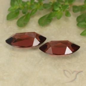 Pedras preciosas de Granada Piropo Sangria Tinto natural de 2.61 ct, Marquesa, VVS-VS